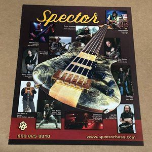 Tallent / Jones Jr /Brown / Hill /Kroeger - Spector Bass Guitars - 2009 Print Ad